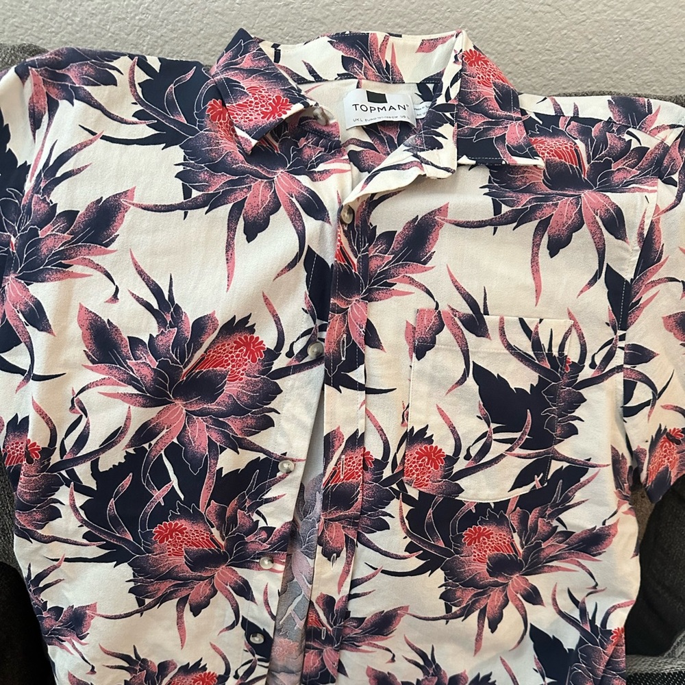 Topman Large Short Sleeve Buttoned Down Shirt. Wore it a couple times.